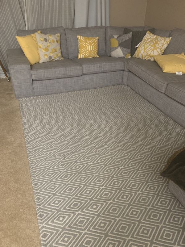 8x10 Threshold Area Rug Grey White From Target For In Irvine Ca Offerup