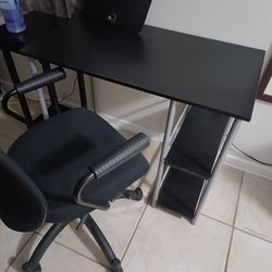 Desk and chair