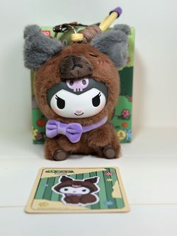 Miniso Sanrio Characters Capybara Kuromi Plushie Keychain