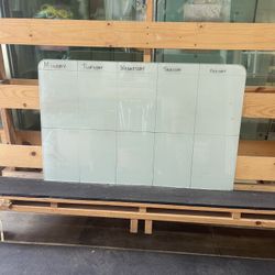 5 day Scheduling Board (glass)