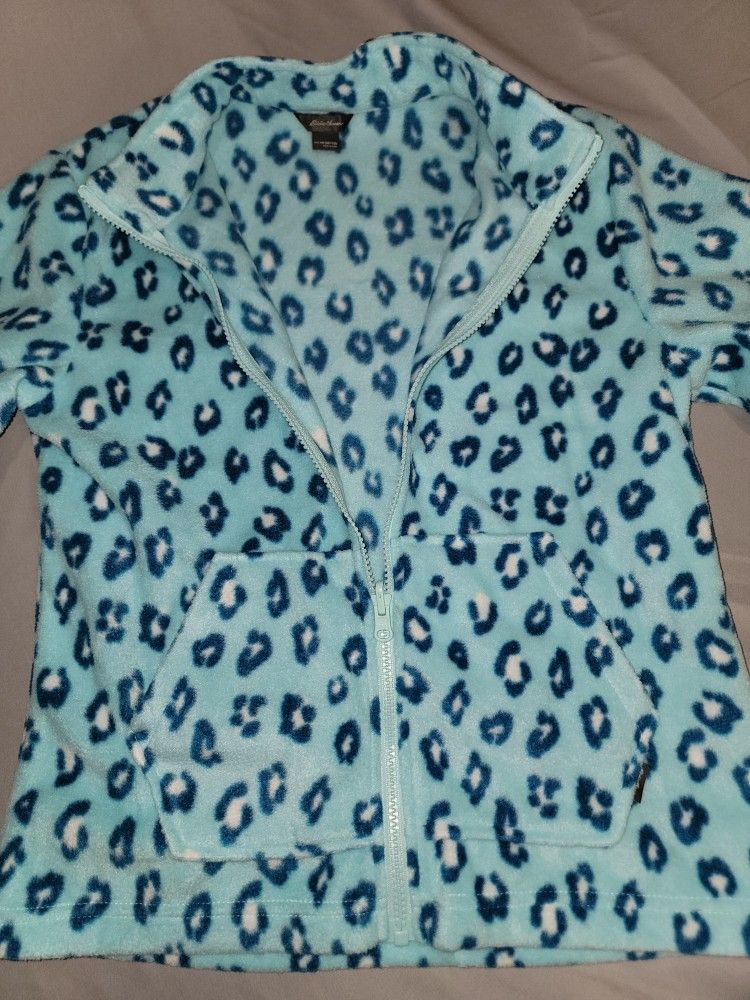 Eddie Bauer Girls Size Medium Fleece Zip Up