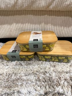 NEW  FOOD GLASS CONTAINERS