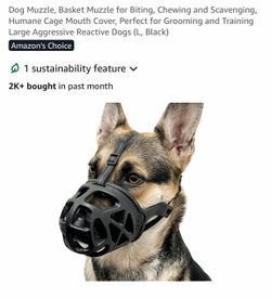 Black size Large Dog Muzzle