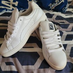 PUMA BASKET LEATHER SHOES MENS SZ 8