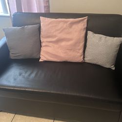 Black Small Sleeper Sofa 