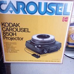 Carousel Kodak 850H Projector W/ Carousel Transvue 140 Slide Tray