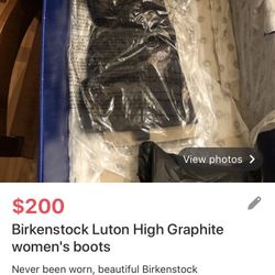 Birkenstock Luton high graphite women’s boots