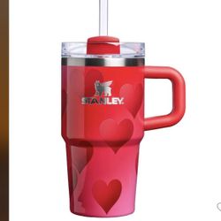 Stanley Valentine's Day 20 oz Stainless Steel H2.0 Flowstate Quencher Tumbler Rouge Heart Gradient 