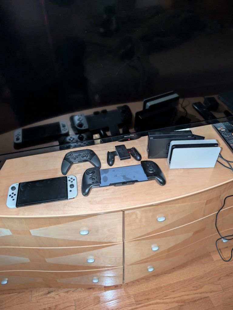 Nintendo Switch OLED Bundle With Two Games.