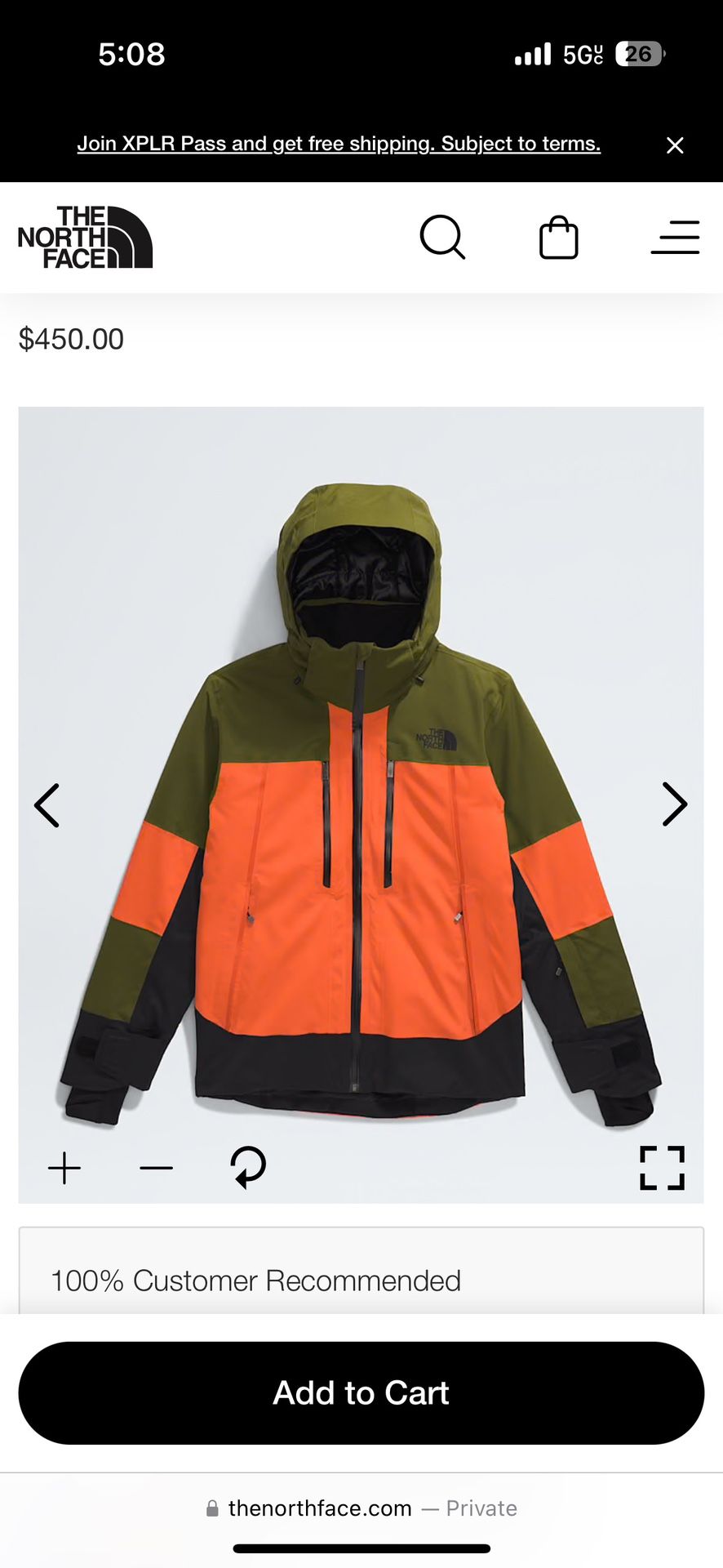 North Face Ski Jacket