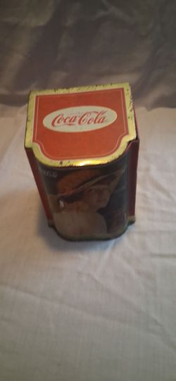Antique coca cola tin can