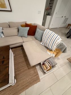 Large IKEA Beige Sectional Sofa – Excellent Condition