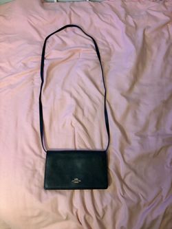 Coach black Leather Crossbody Bag