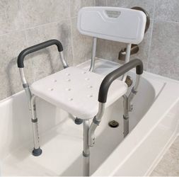 Vaunn Medical Bath Bench with Back/Armrest