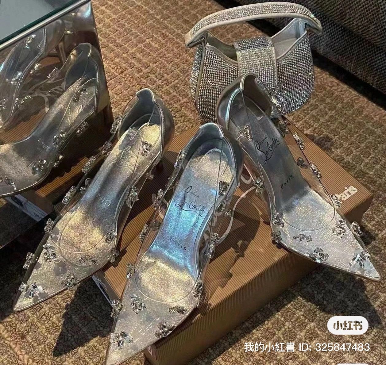 Clear crystal High Heel