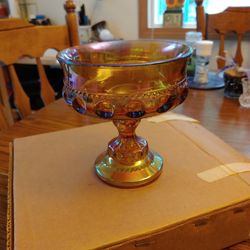 Carnival Glass Candy Dish / Compote