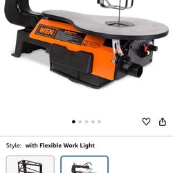 $80 WEN Variable Speed Scroll Saw, 16-Inch with Work Light (3921)