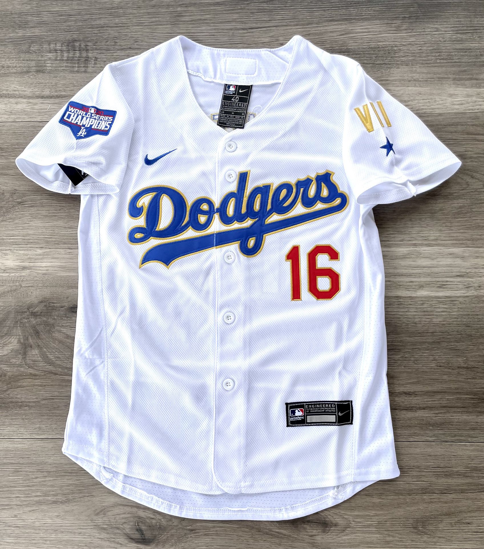 Kids Will Smith Opening Day Ring Ceremony Dodger Jersey for
