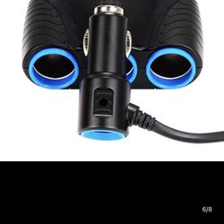 6 in 1 Cigarette Lighter Splitter,  139W Car Charger Adapter with PD30W Charge(3