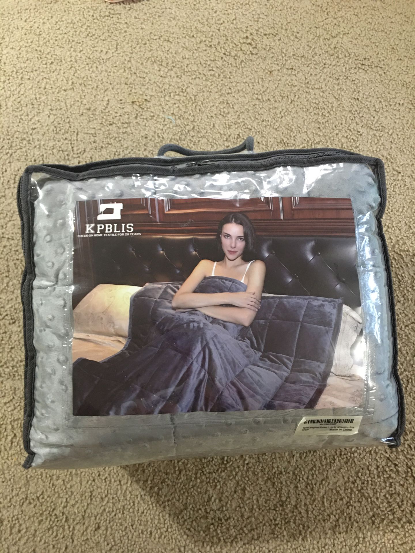 Kpblis weighted blanket 20 lbs 60”x80”