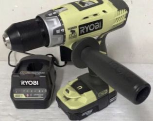 RYOBI 18V Cordless 1/2" Hammer Drill Kit battery & Charger Model # P214