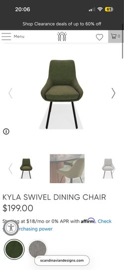 Kyla Swivel Dining Chair