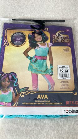 New Unicorn Academy Ava Child Costume Size 10-12