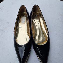 Paten Leather Wedges 