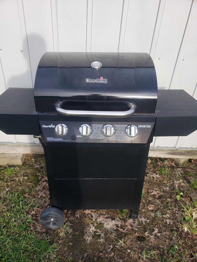 Gas Grill And Bottle 