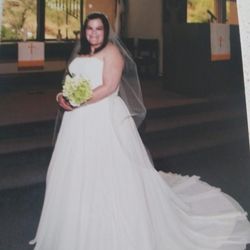 2010 David Bridal Wedding Dress size 18