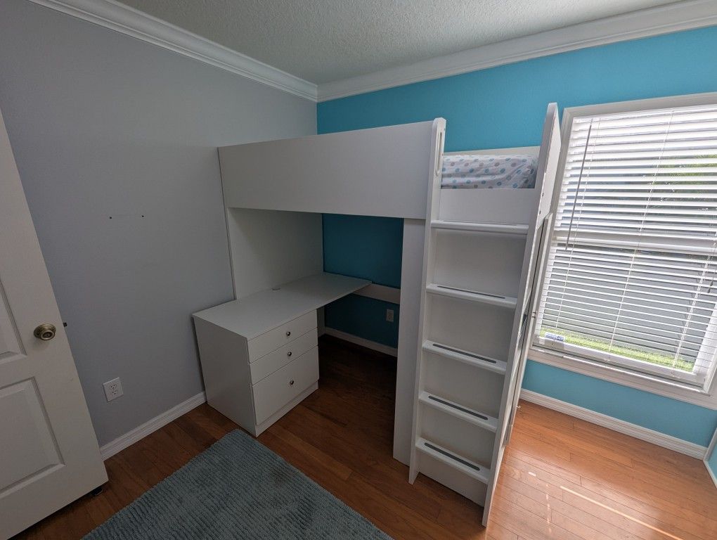 IKEA SMASTAD Loft Bed - White