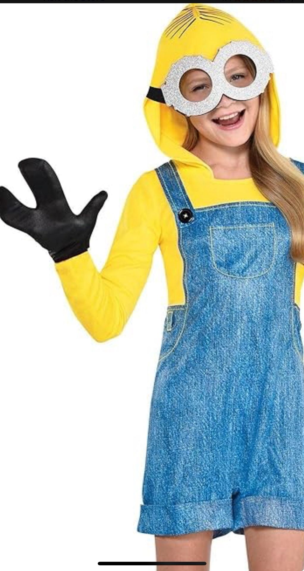 Minion Halloween Costume for Girls, Minions: The Rise of Gru - Includes Romper, Goggles & More - Costumes for Halloween, Birthday Parties & Themed Eve
