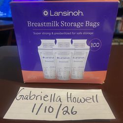 Lansinoh breastmilk bags brand new 200ct