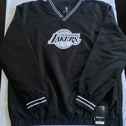 Los Angeles Lakers Pull Over Windbreaker Size XL