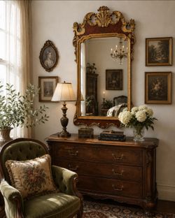 Authentic vintage La Barge Mirror Inc. wall mirror, Made in Italy, Style 1566.