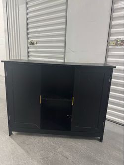 Modern Black Storage Cabinet | TV Stand | Buffet Cabinet | Entryway Console