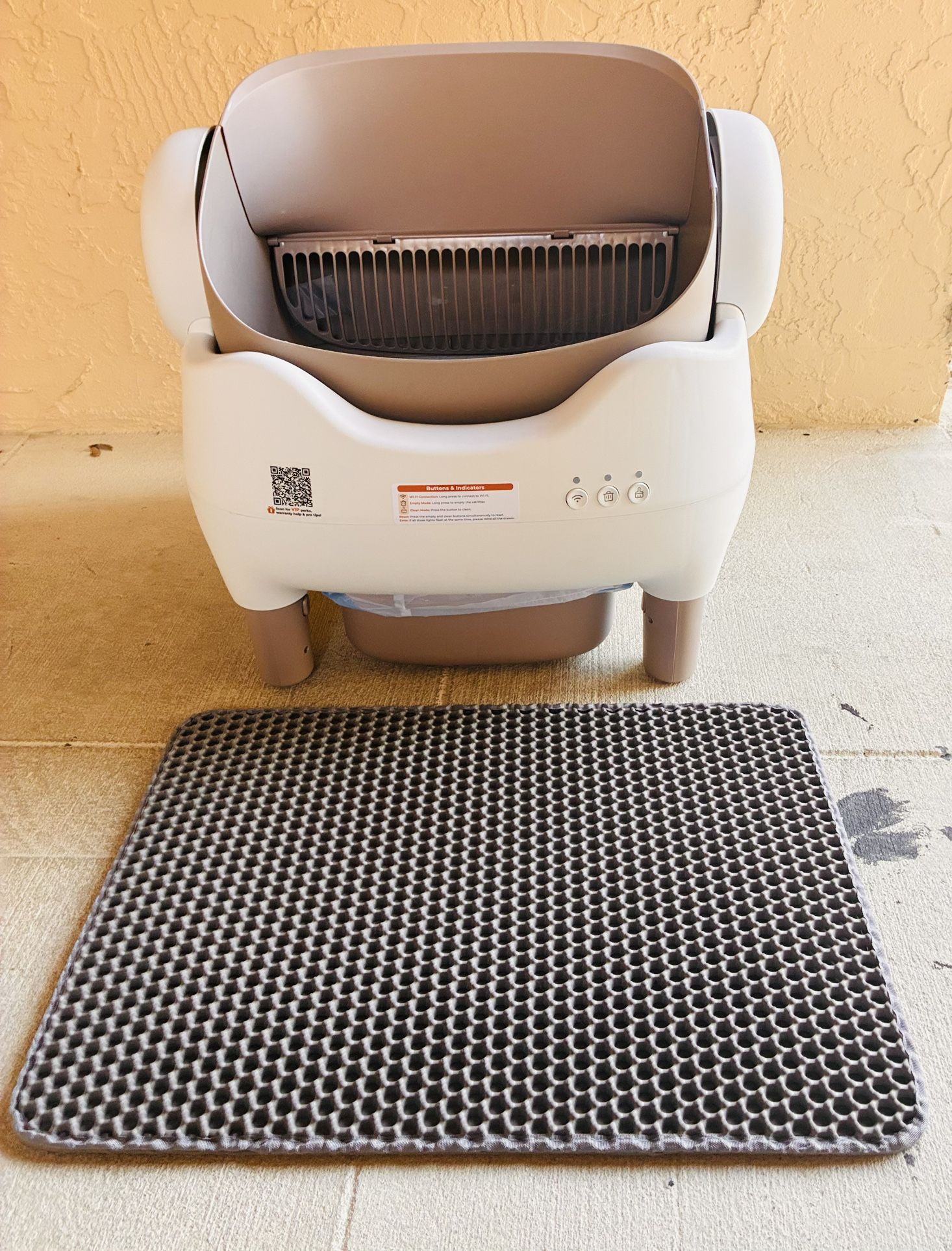 Automatic, Self-Cleaning Cat Litter Box With Wi-Fi App, Smart Control, Odor- Free