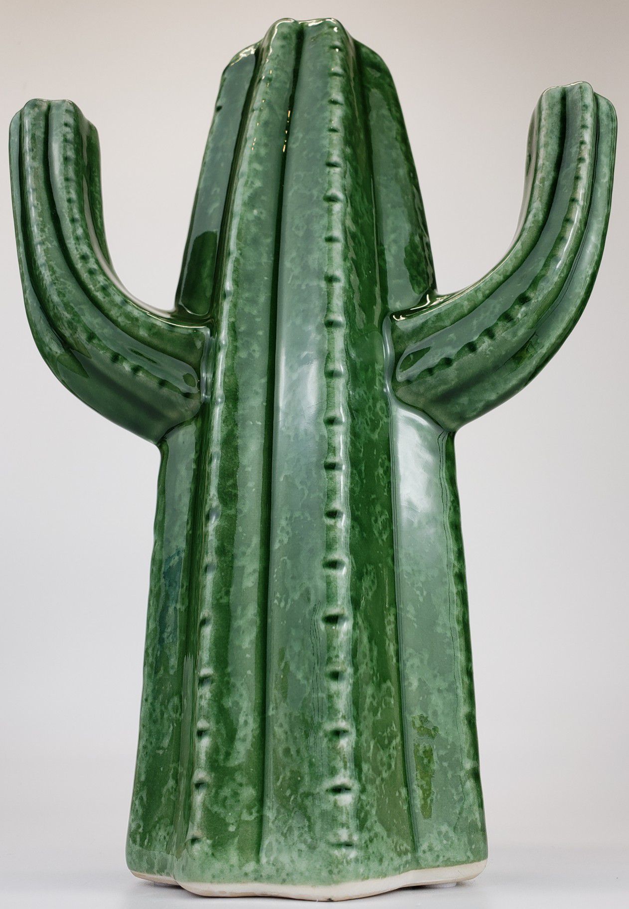 Adorable Saguaro 3 Arm Cactus Ceramic/Pottery Vase - LARGE!