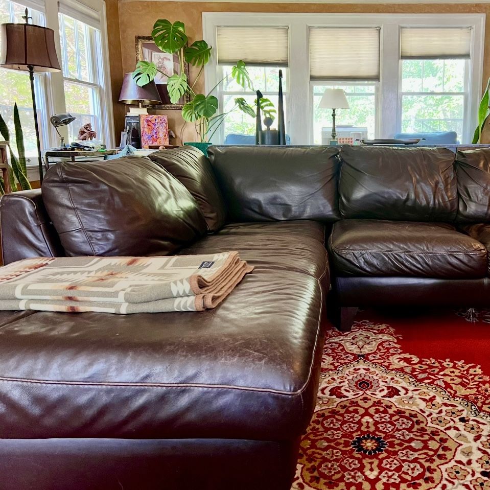 Pending Pickup::Italsofa (Natuzzi) Leather Sectional Sofa