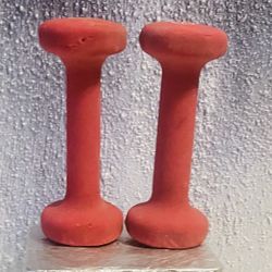 Vintage Coated 1 lb Neoporene Dumbbells