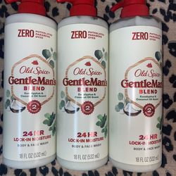 3🔥18 Fl Oz Old Spice Gentleman’s Blends  Body And Face All 3 For $21 Firm On Price 