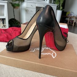 Louboutin  Mesh So Kate Stiletto  120 Pumps Size 38