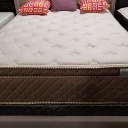 Brand New 14" Thick Medium Firm CA King (72"×84") Medium Firm Pillowtop Innerspring Mattress