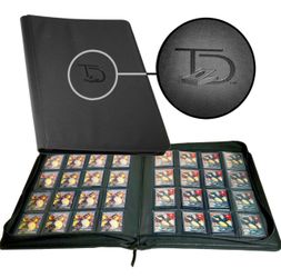 TOP DECK - Top Loader - 16 Pocket Binder - Holds 640 Cards (Black)