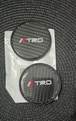TRD Carbon Fiber Car Cup Holder Coasters
