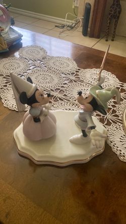 Mickey and Minnie’s Medieval Romance Porcelain Figurine by Lenox