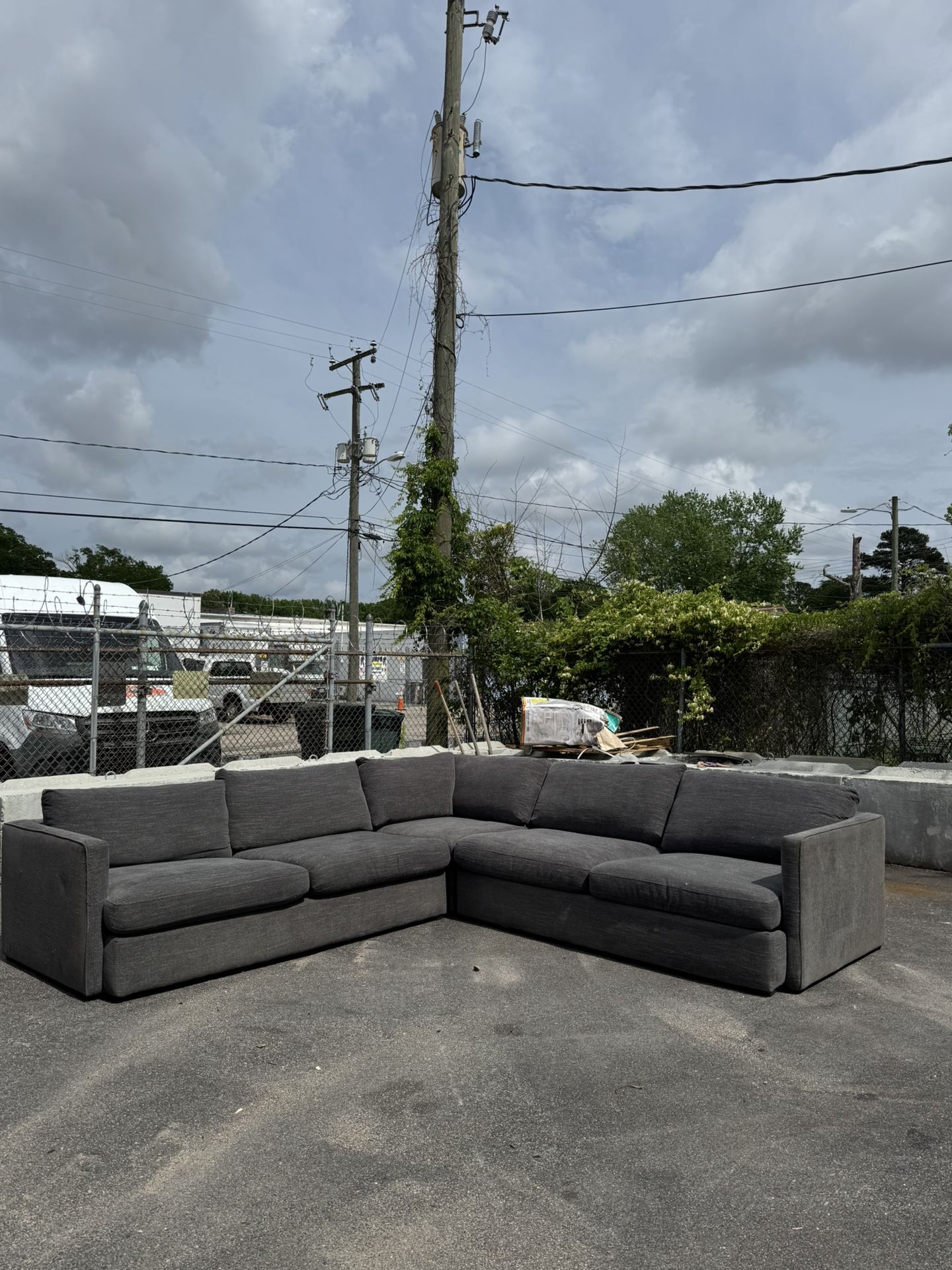 Dark Gray Sectional Couch