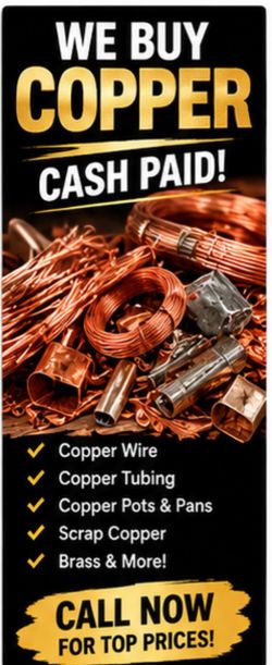 I buy your scrap copper items