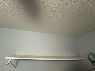 White wall shelf