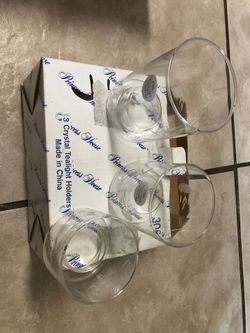 Crystal tea light candle holders